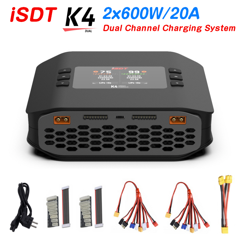 Isdt K4 Dual Lipo Charger - ISDT K4 1 ~ 8S Lityum