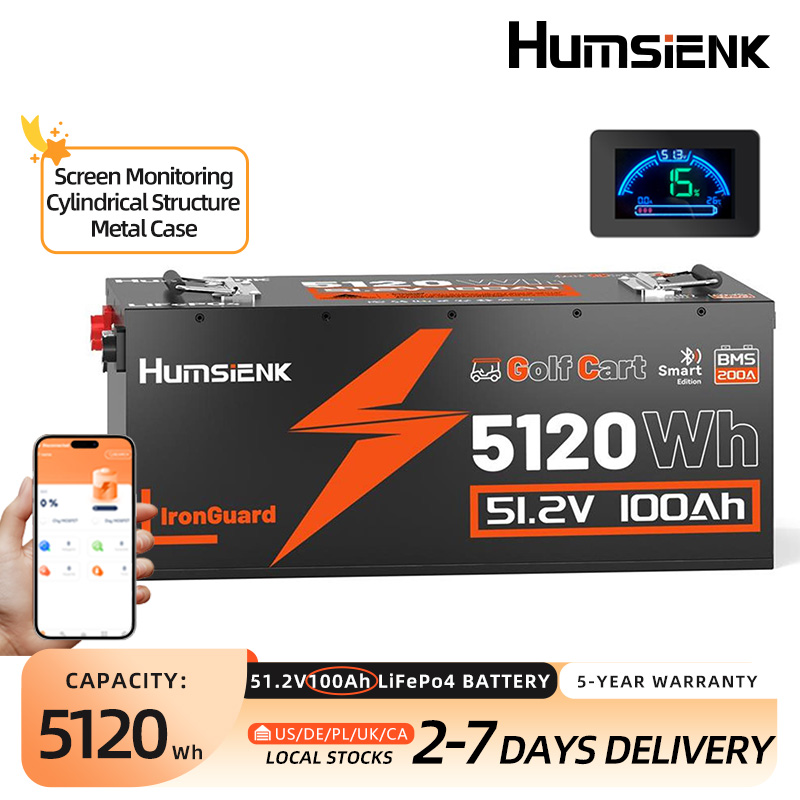Lifepo4 12V 100Ah Bms Bluetooth - Humsienk LiFePO4 Pil 48V 100Ah Golf