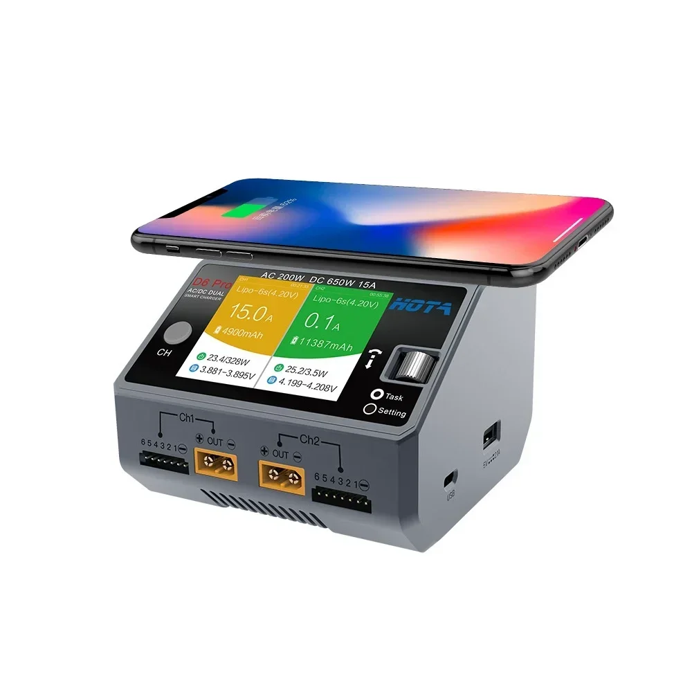 Hota D6 Pro Dual Lipo Charger - HOTA D6 Pro Çift Kanallı Akıllı