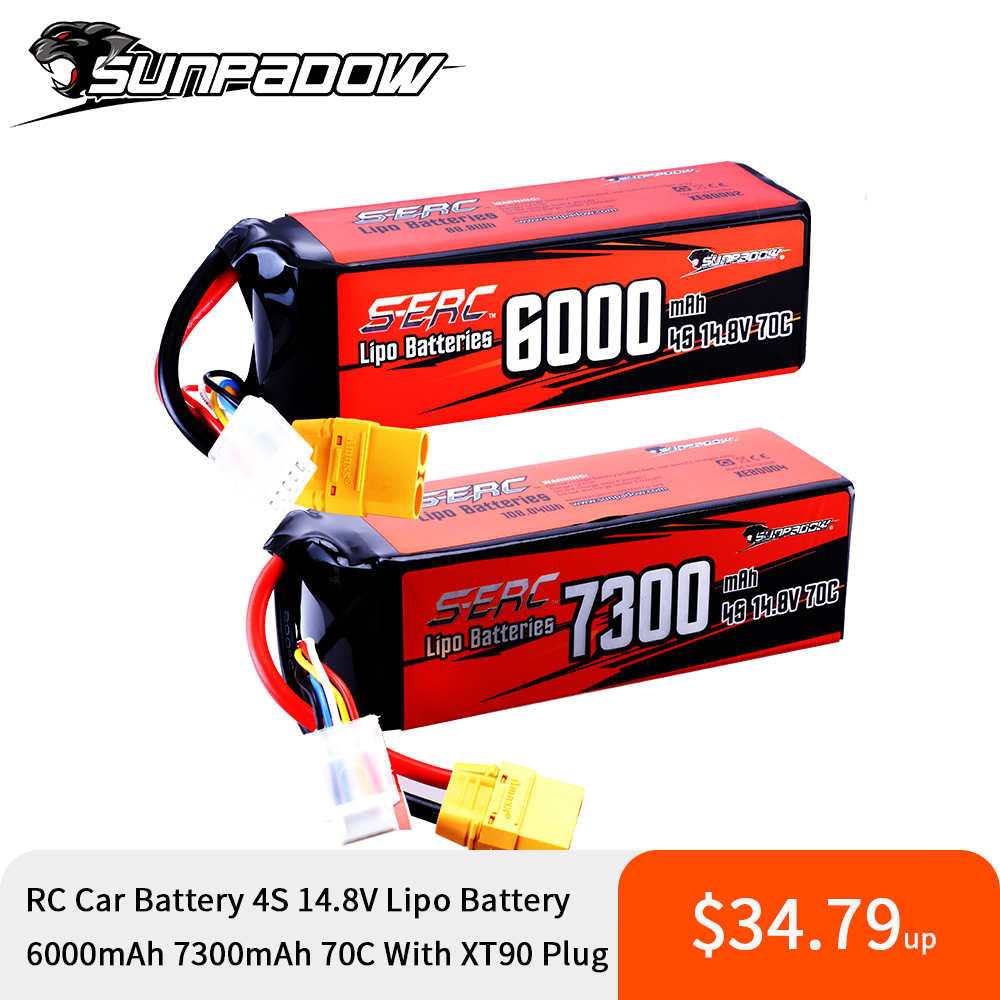 4S Lipo Battery 14.8V 6000Mah - Sunpadow 4S Lipo Pil için 6000mAh