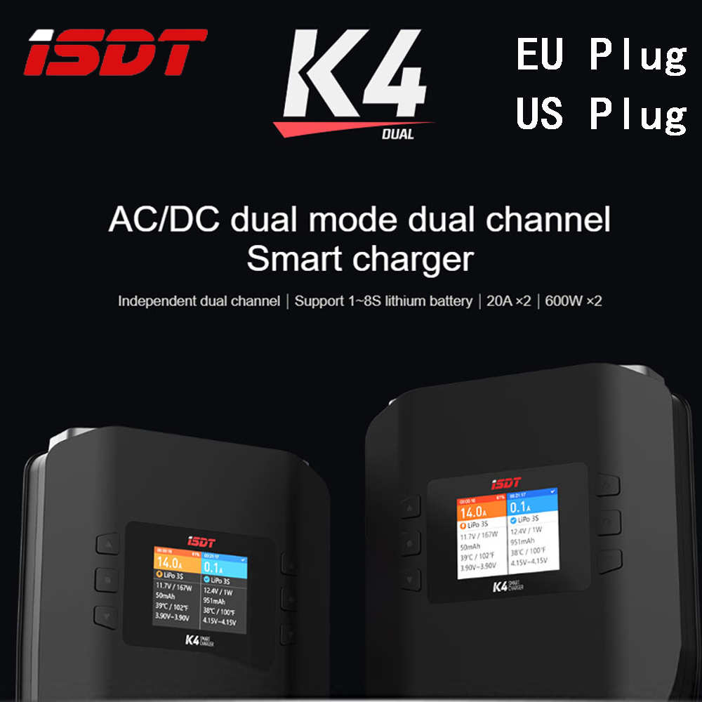 Isdt K4 Dual Lipo Charger - ISDT K4 1 ~ 8S Lityum