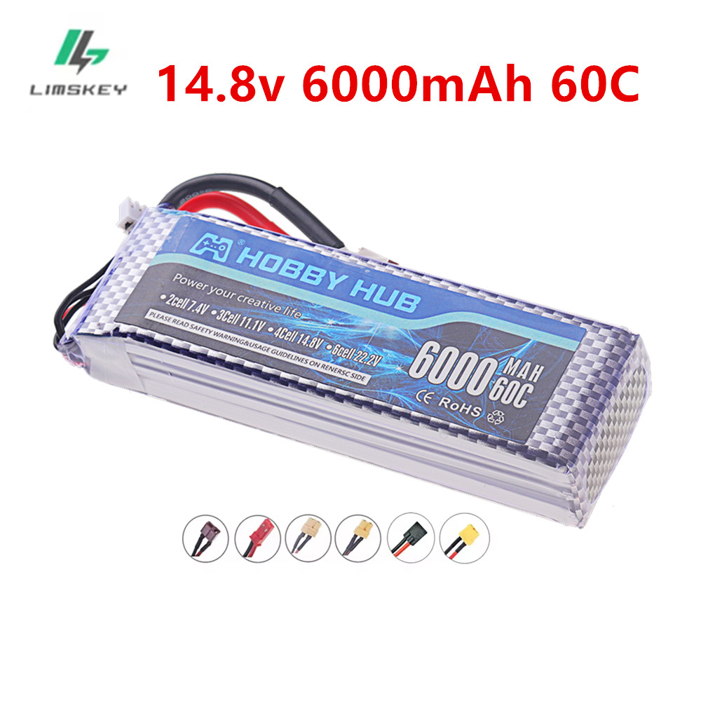 4S Lipo Battery 14.8V 6000Mah - 6000mAh Lipo 14.8V Pil 4S 6000mah