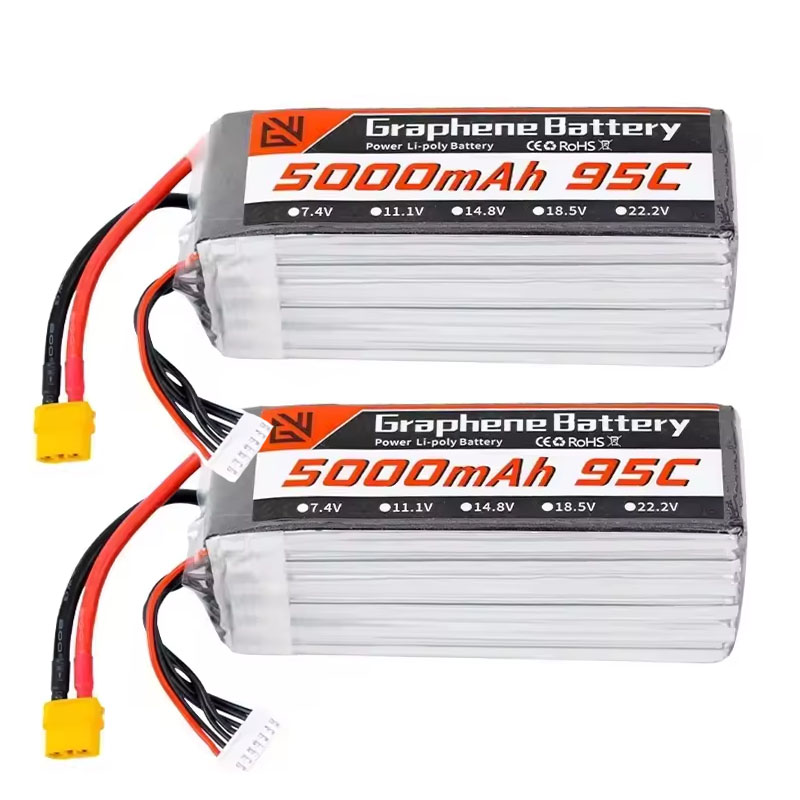 6S Lipo Battery 22.2V 5000Mah - Lipo Pil 6 S 5000 mAh