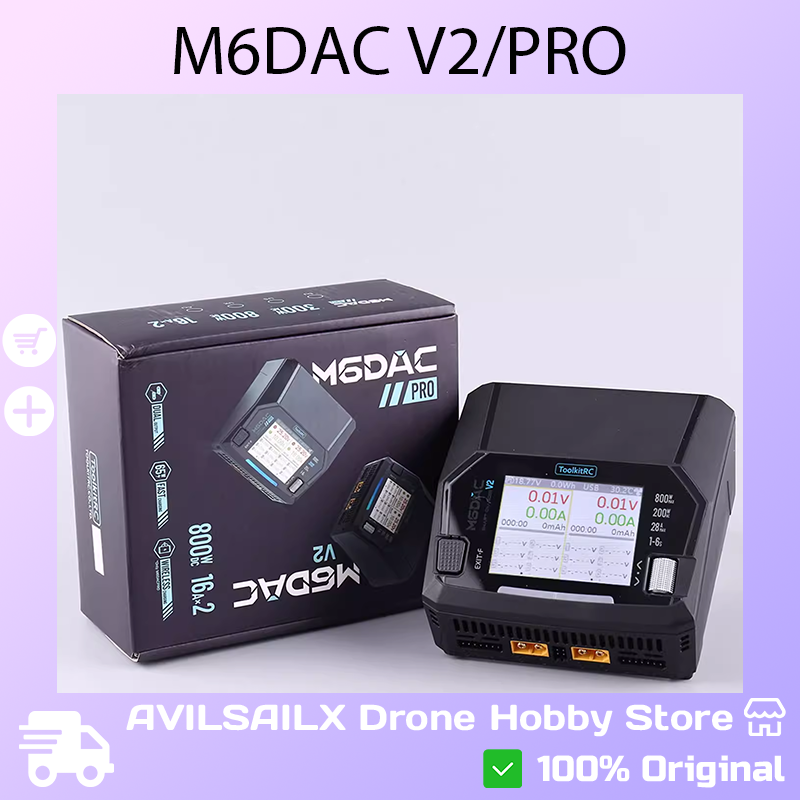 Toolkitrc M6Dac Smart Charger - ToolkitRC M6DAC V2 / Pro Çift