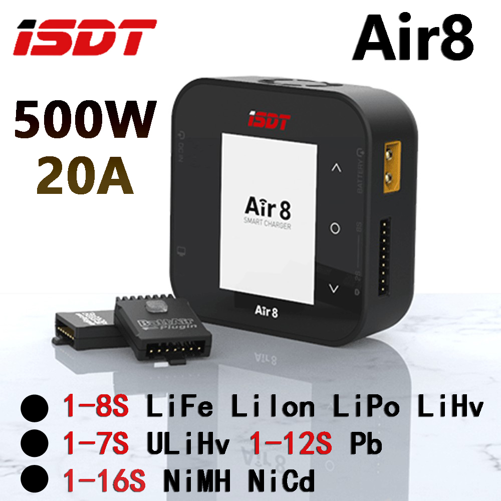 Isdt Air8 8S Lipo Charger - ISDT Air8 DC 500W Akıllı Balanslı