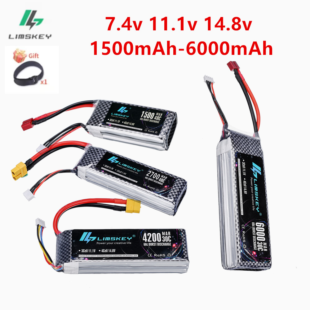 4S Lipo Battery 14.8V 6000Mah - 2S 3S 4S Lipo Pil 7.4V