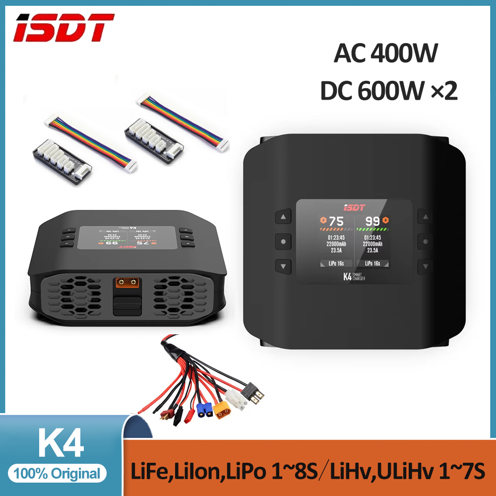 Isdt K4 Dual Lipo Charger - ISDT K4 1 ~ 8S Lityum