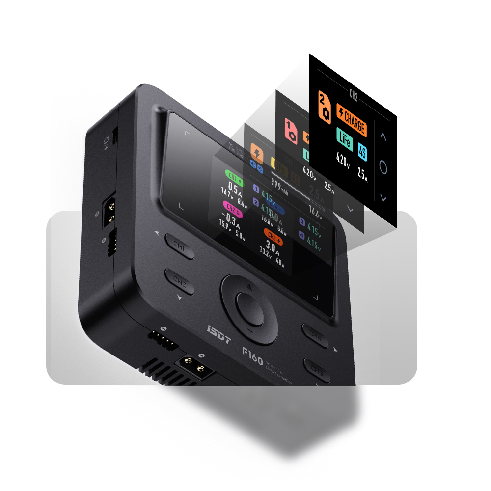 Toolkitrc M6Dac Smart Charger - ISDT F160 4CH AC Dört Kanallı