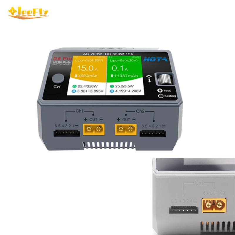 Hota D6 Pro Dual Lipo Charger - HOTA D6 Pro 650W Çift Kanallı