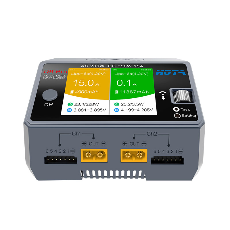 HOTA D6 Pro AC 200W / DC 650W  - Hota D6 Pro Dual Lipo Charger incelemesi ve fiyatı