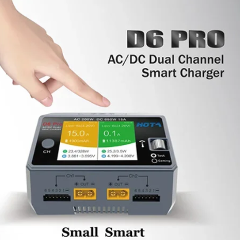 HOTA D6 Pro 200W AC/650W DC Çi - Hota D6 Pro Dual Lipo Charger incelemesi ve fiyatı
