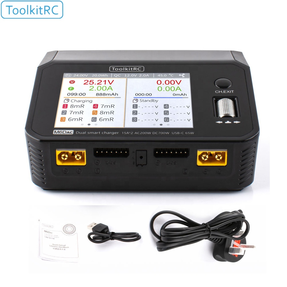 Toolkitrc M6DAC 350W X 2 USB-C - Toolkitrc M6Dac Smart Charger incelemesi ve fiyatı
