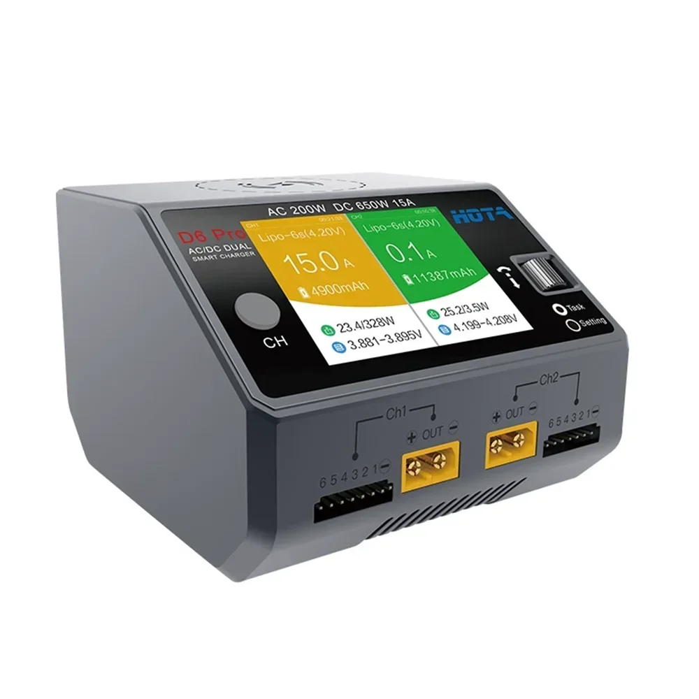 HOTA D6 Pro Çift Kanallı Akıll - Hota D6 Pro Dual Lipo Charger incelemesi ve fiyatı