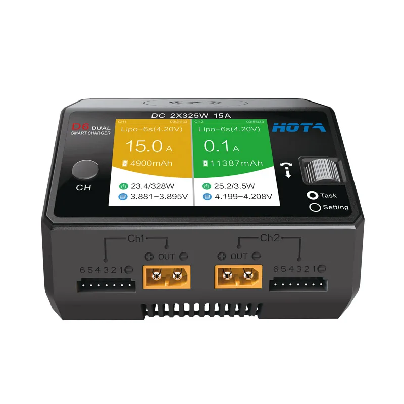 Hota D6 çift/Pro akıllı şarj c - Hota D6 Pro Dual Lipo Charger incelemesi ve fiyatı