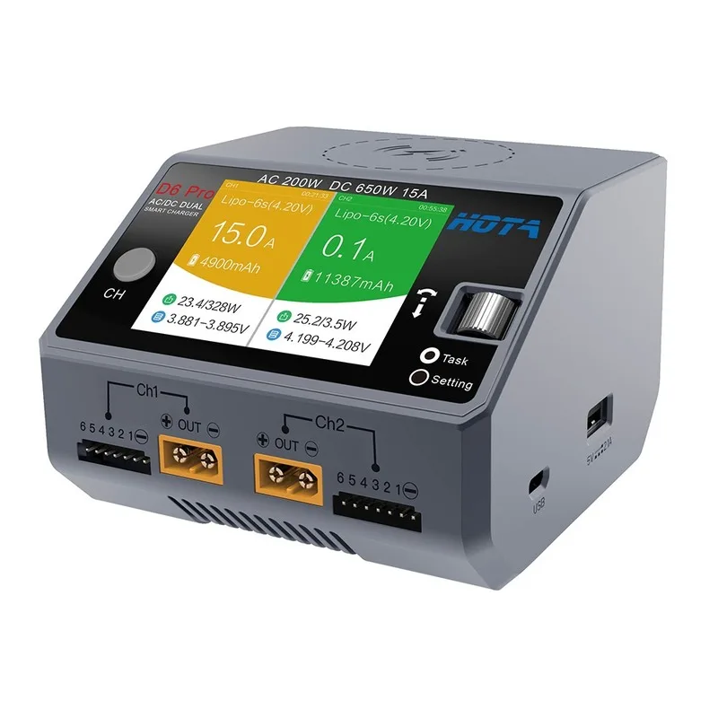 Hota D6 çift/Pro akıllı şarj c - Hota D6 Pro Dual Lipo Charger incelemesi ve fiyatı