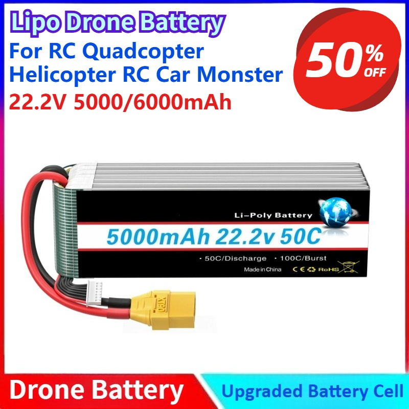 Yeni 5000/6000 mah 22.2 V Lipo - 6S Lipo Battery 22.2V 5000Mah incelemesi ve fiyatı