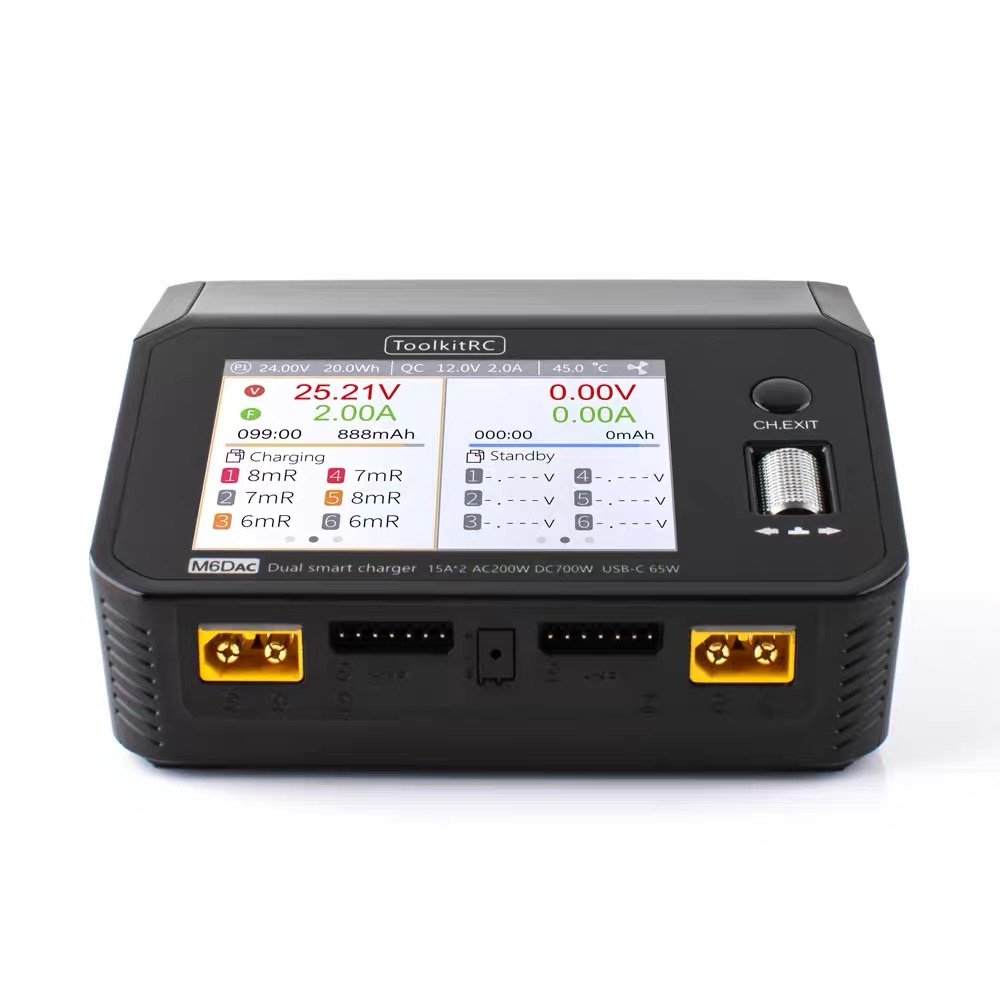 ToolkitRC M6DAC 350W X 2 USB-C - Toolkitrc M6Dac Smart Charger incelemesi ve fiyatı