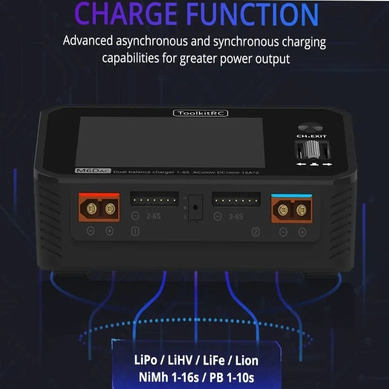 ToolkitRC M6DAC Çift Kanallı A - Toolkitrc M6Dac Smart Charger incelemesi ve fiyatı