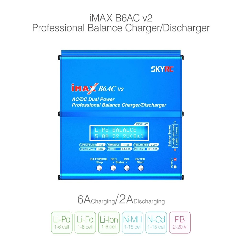 Orijinal SKYRC iMAX B6AC V2 6A - Skyrc B6 Neo Smart Charger incelemesi ve fiyatı