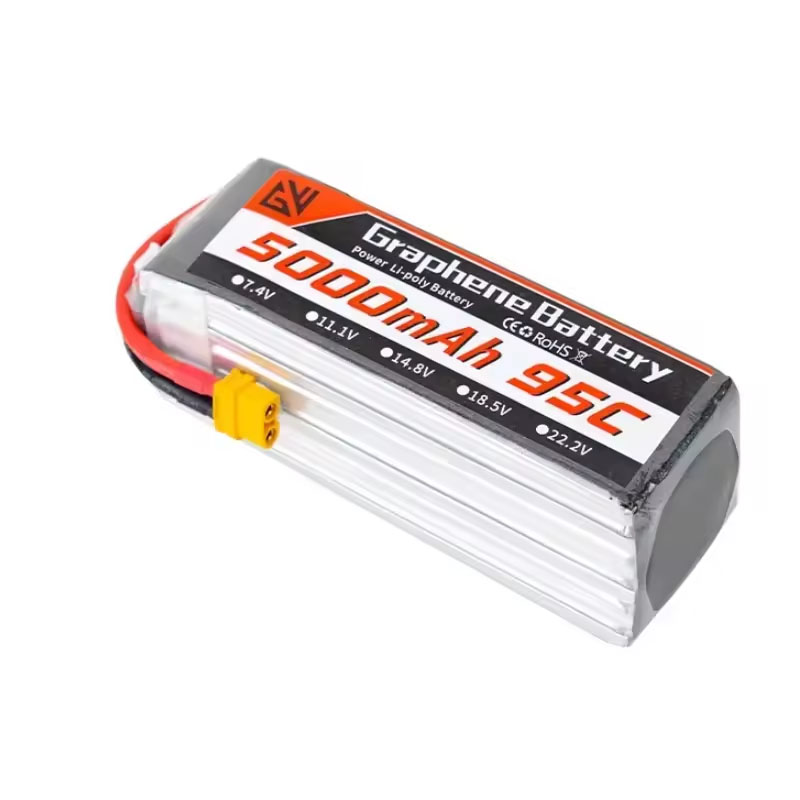 Lipo Pil 6 S 5000 mAh XT60 XT9 - 6S Lipo Battery 22.2V 5000Mah incelemesi ve fiyatı