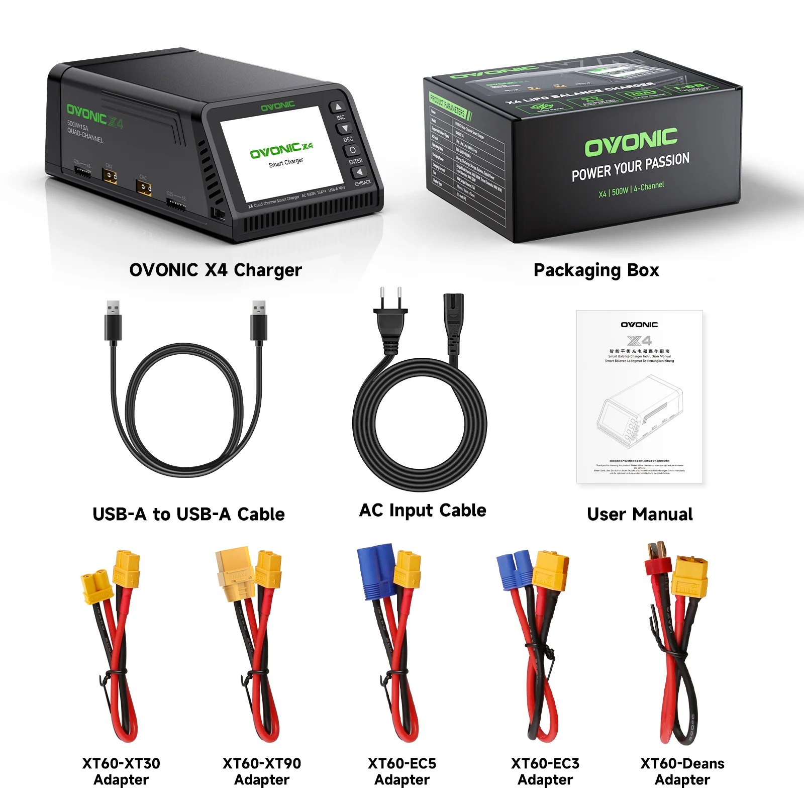 Ovonic X4 AC500W 4 Kanallı Akı - Toolkitrc M6Dac Smart Charger incelemesi ve fiyatı
