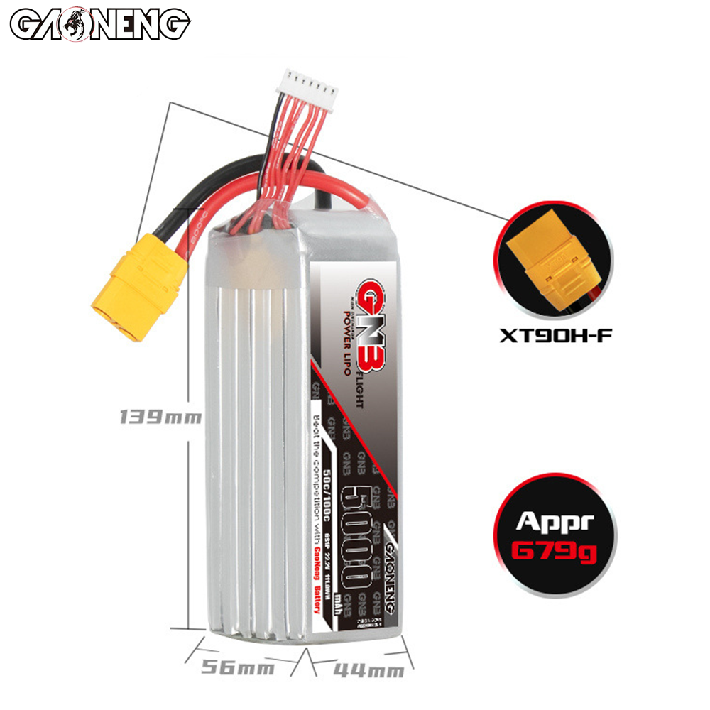 Orijinal GNB 5000mAh 6S 22.2V  - 6S Lipo Battery 22.2V 5000Mah incelemesi ve fiyatı