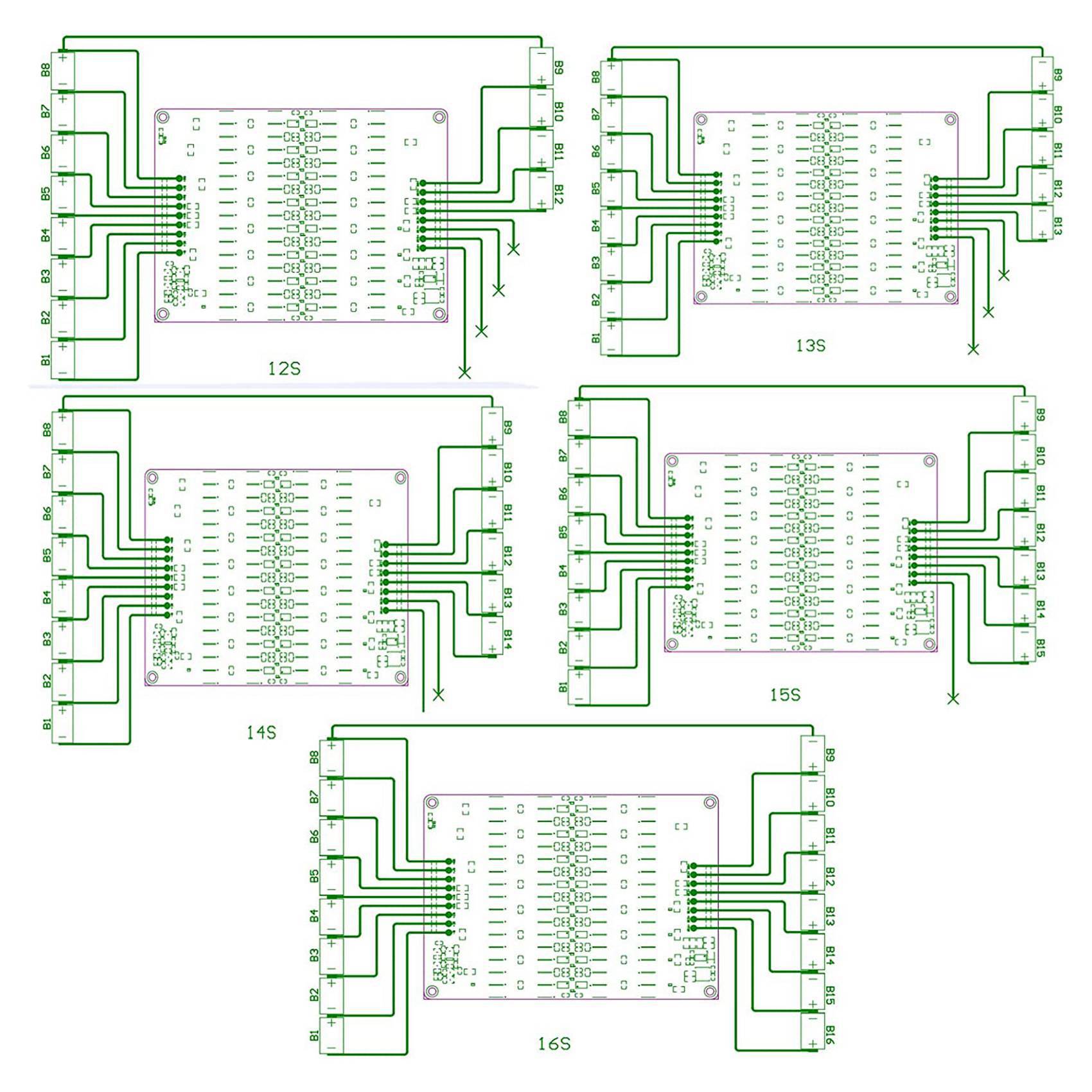 ABZZ-2X 12S 13S 14S 15S 16S Ak - 12S Lipo Battery Balancing Board incelemesi ve fiyatı