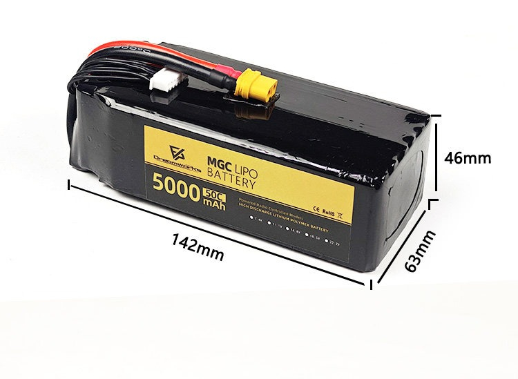 FPV MGC 5000mAh 6S 22.2V Lipo  - 6S Lipo Battery 22.2V 5000Mah incelemesi ve fiyatı