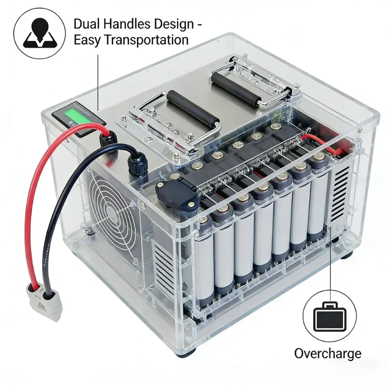 12V 24V 48V LiFePO4 Pil 100Ah- - Lifepo4 12V 100Ah Bms Bluetooth incelemesi ve fiyatı